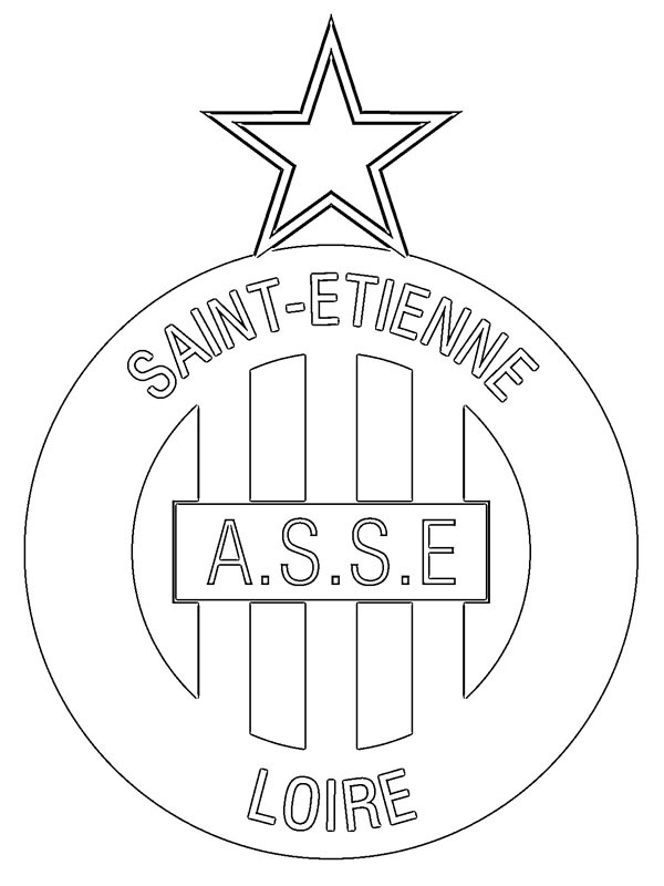 AS Saint-Étienne Coloring page