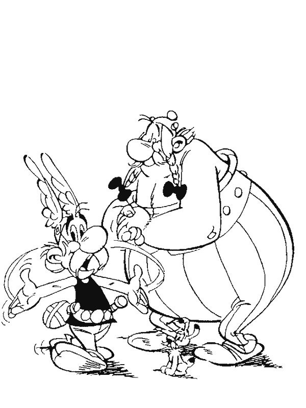 asterix obelix and idefix Coloring page