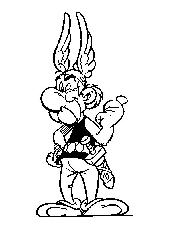 asterix Coloring page