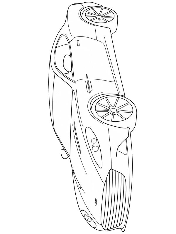 Aston Martin Vanquish Coloring page Aston Martin Vanquish Coloring page