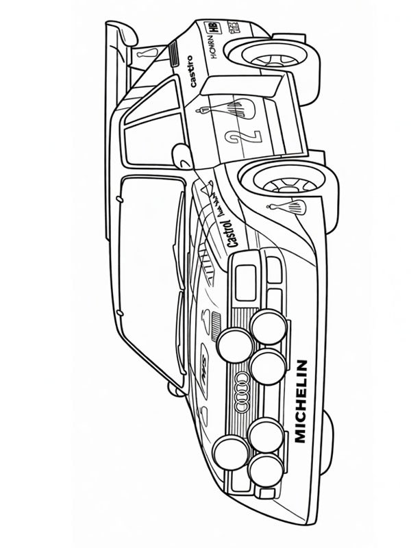 Audi Quattro S1 Coloring page