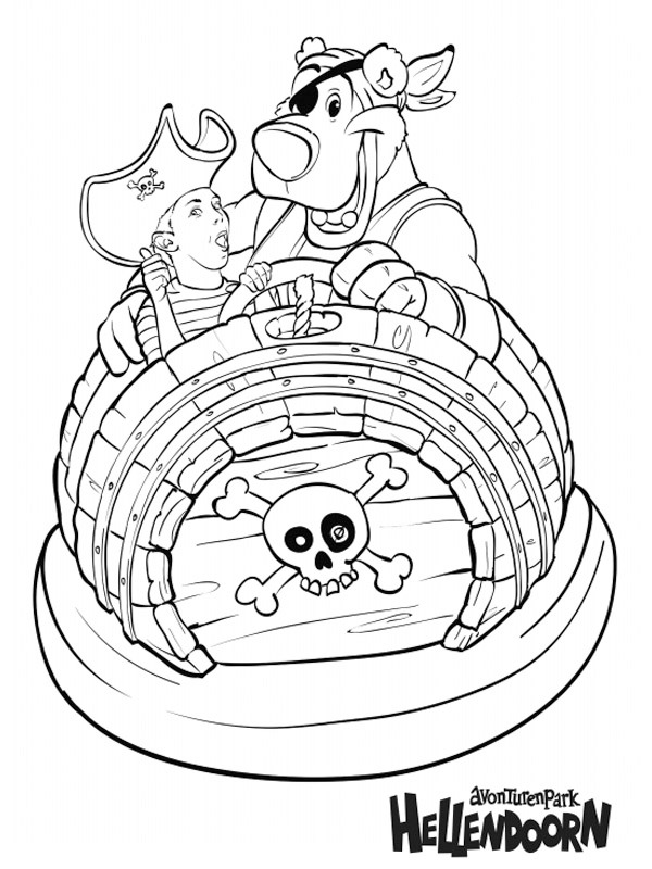 Themepark Hellendoorn The Netherlands Coloring page Themepark Hellendoorn The Netherlands Coloring page