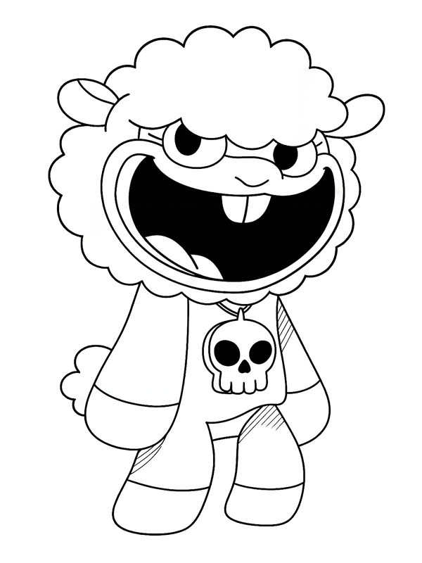 Baba Chops Poppy Playtime Coloring page Baba Chops Poppy Playtime Coloring page