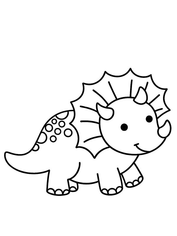 Baby dinosaur Coloring page