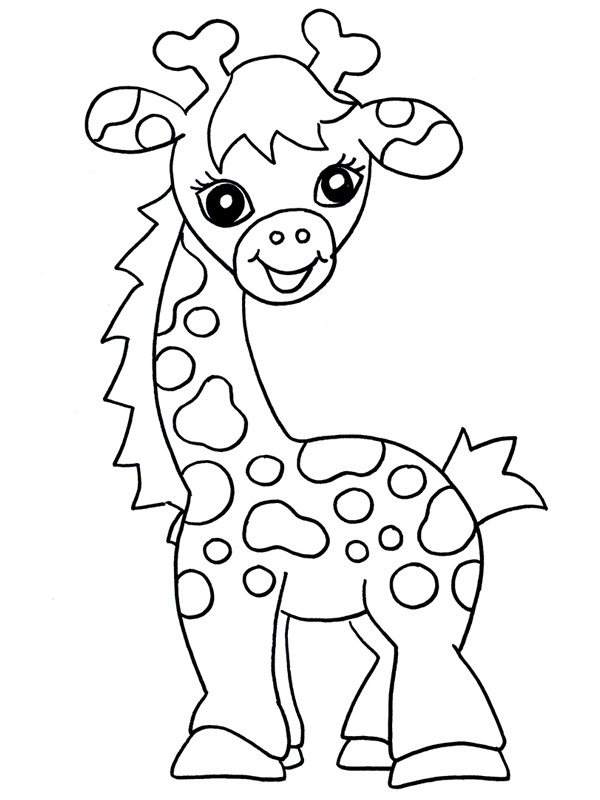 Baby giraffe Coloring page