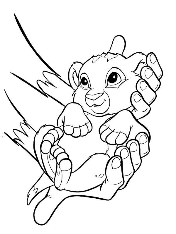 Baby Simba Coloring page