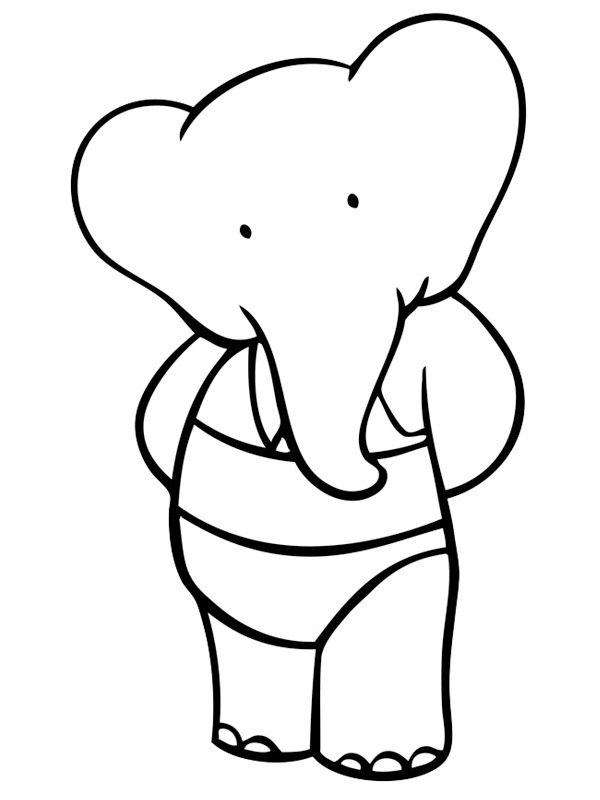 babar Coloring page