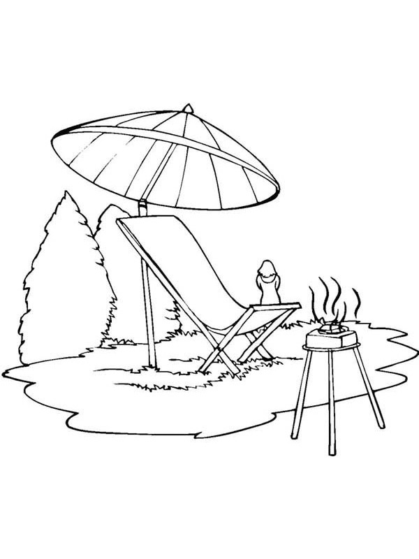 Barbecue Coloring page