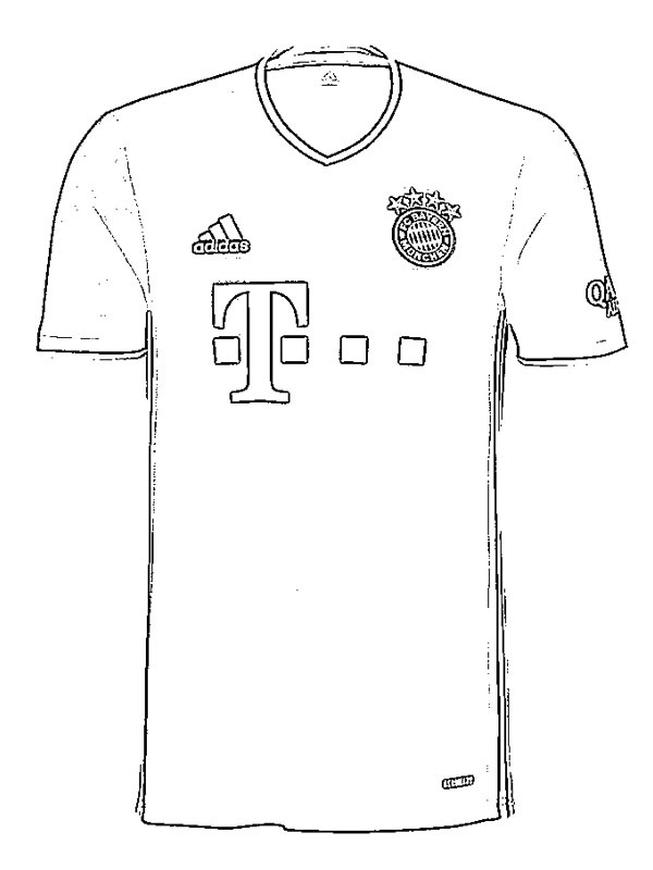 Bayern Munich jersey Coloring page