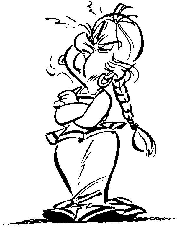 belfleur the wife of abraracourcix Coloring page belfleur the wife of abraracourcix Coloring page