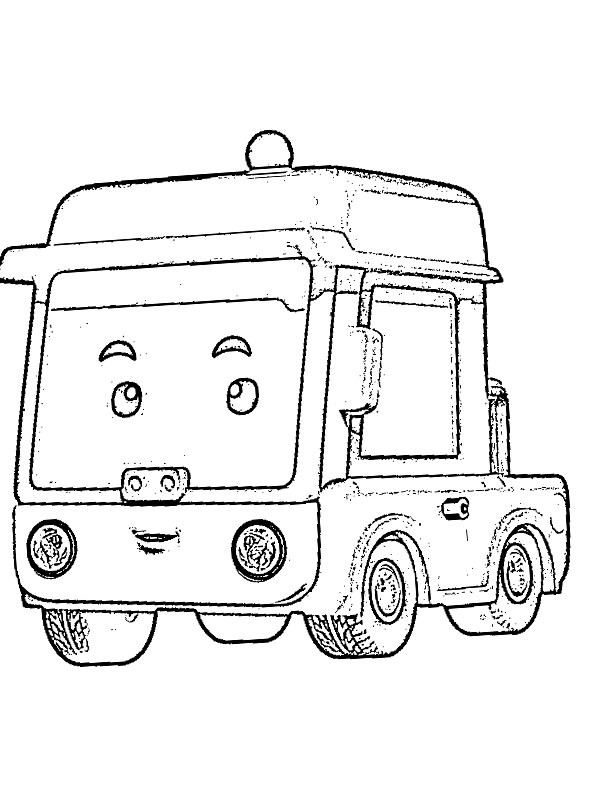 Benji (Robocar Poli) Coloring page Benji (Robocar Poli) Coloring page