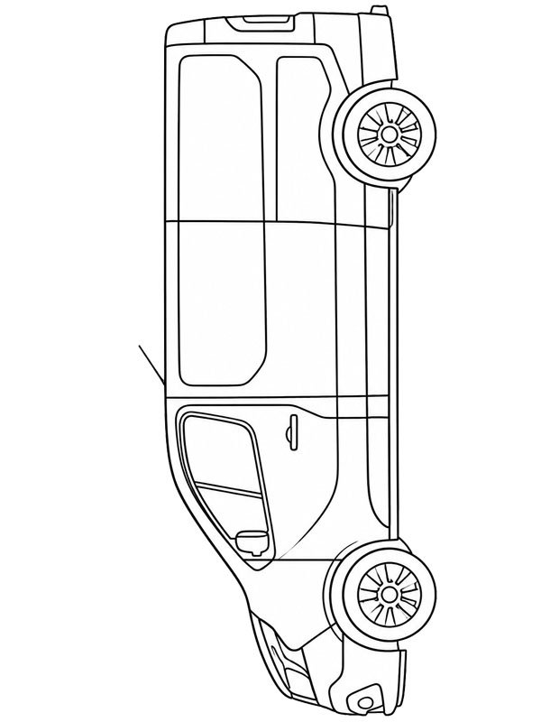 Van Coloring page