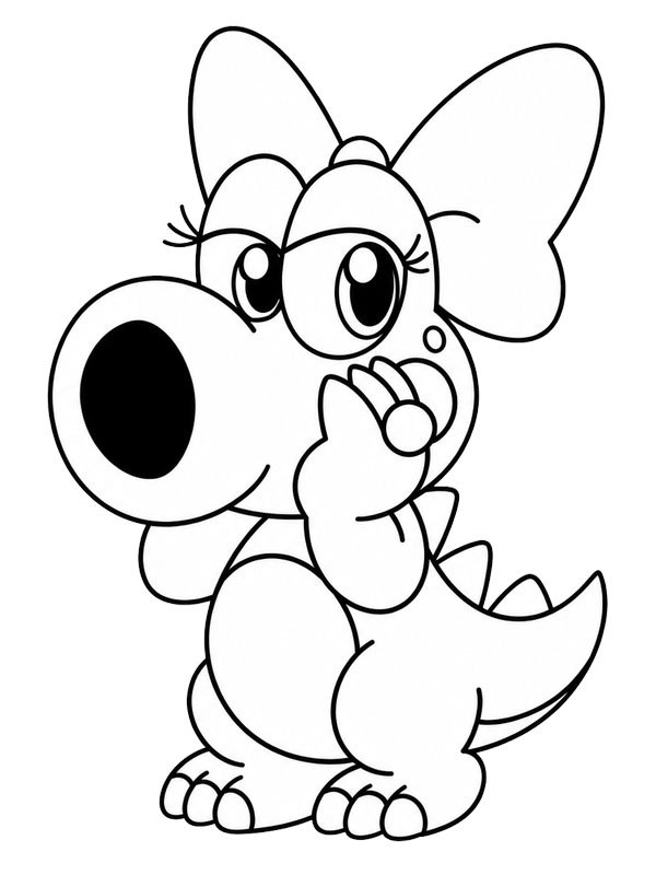 Birdo (Super Mario) Coloring page Birdo (Super Mario) Coloring page