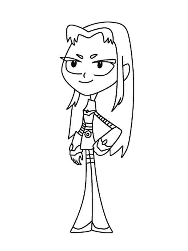 Blackfire Teen Titans Go! Coloring page Blackfire Teen Titans Go! Coloring page