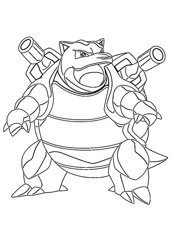 Blastoise Pok mon Coloring Page Funny Coloring Pages