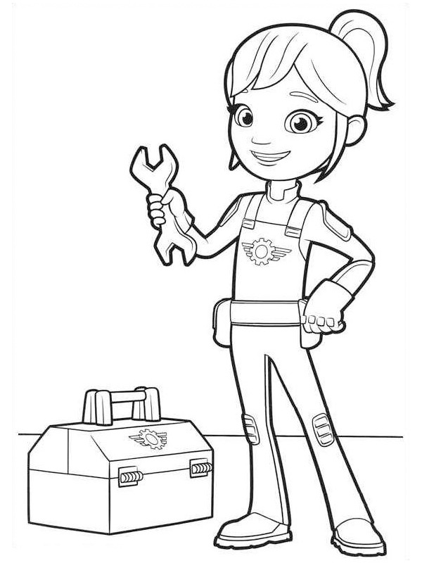 Blaze and the Monster Machines Gabby Coloring page Blaze and the Monster Machines Gabby Coloring page
