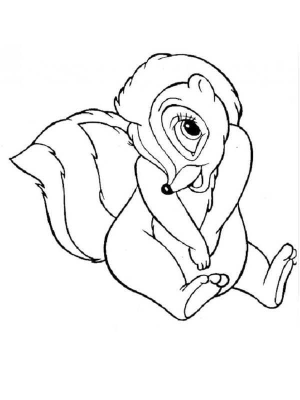 Flower (Bambi) Coloring page