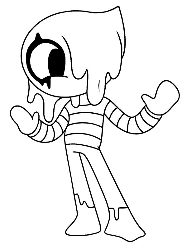 Blot Dandy's World Coloring page Blot Dandy's World Coloring page