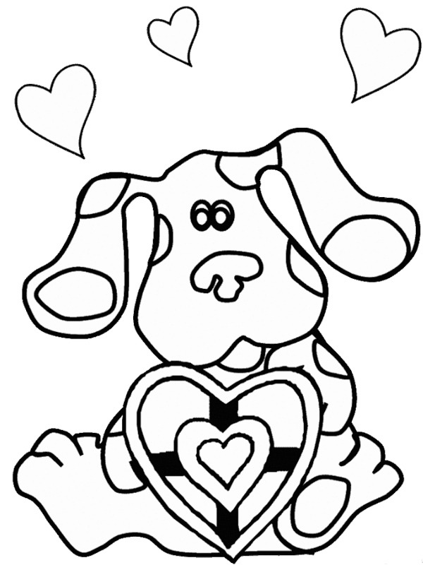 Blue in love Coloring page