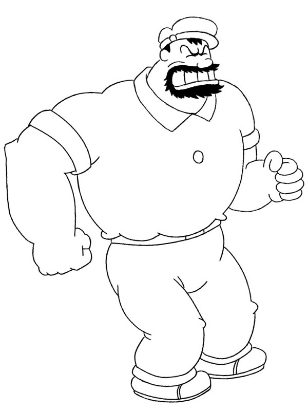 Bluto Coloring page