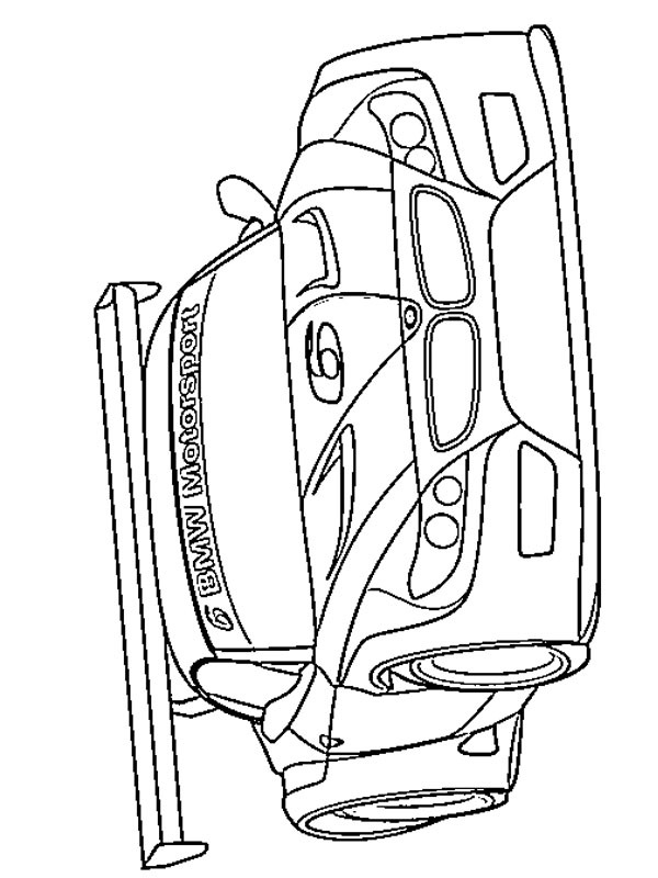 BMW Z4 GT3 Coloring page