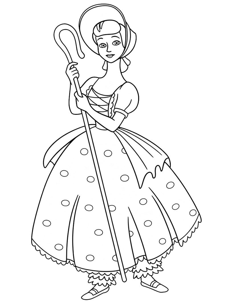 Bo Peep (Toy Story) Coloring page Bo Peep (Toy Story) Coloring page