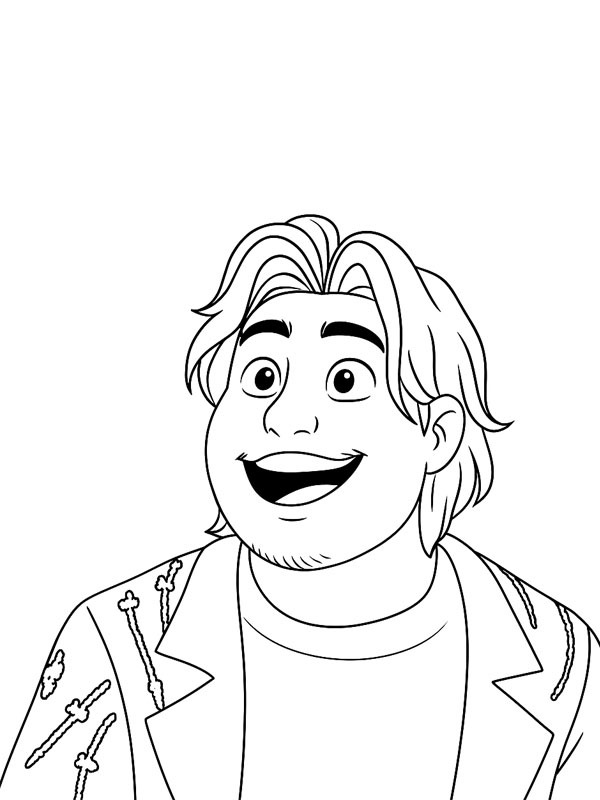 Bobby KPop Demon Hunters Coloring page Bobby KPop Demon Hunters Coloring page
