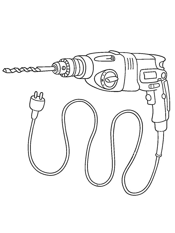Drill Coloring page