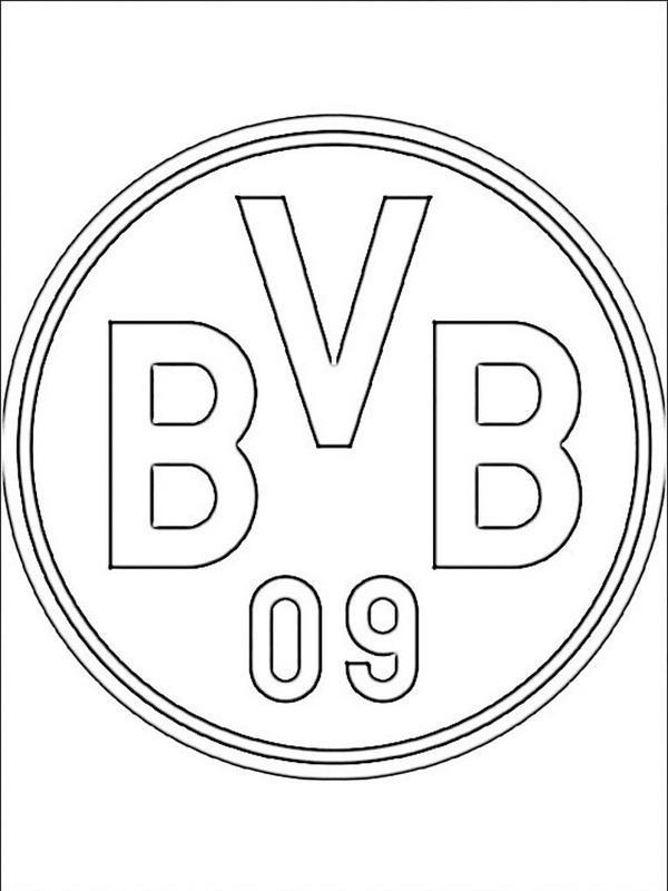 Borussia Dortmund Coloring page Borussia Dortmund Coloring page