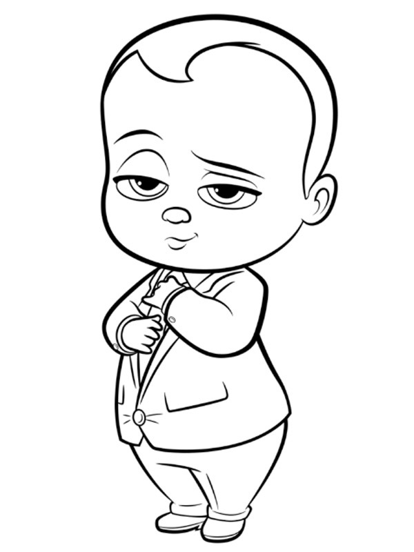 Boss baby Coloring page
