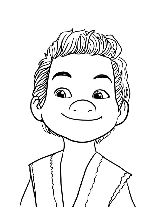Boun (Raya and the Last Dragon) Coloring page Boun (Raya and the Last Dragon) Coloring page