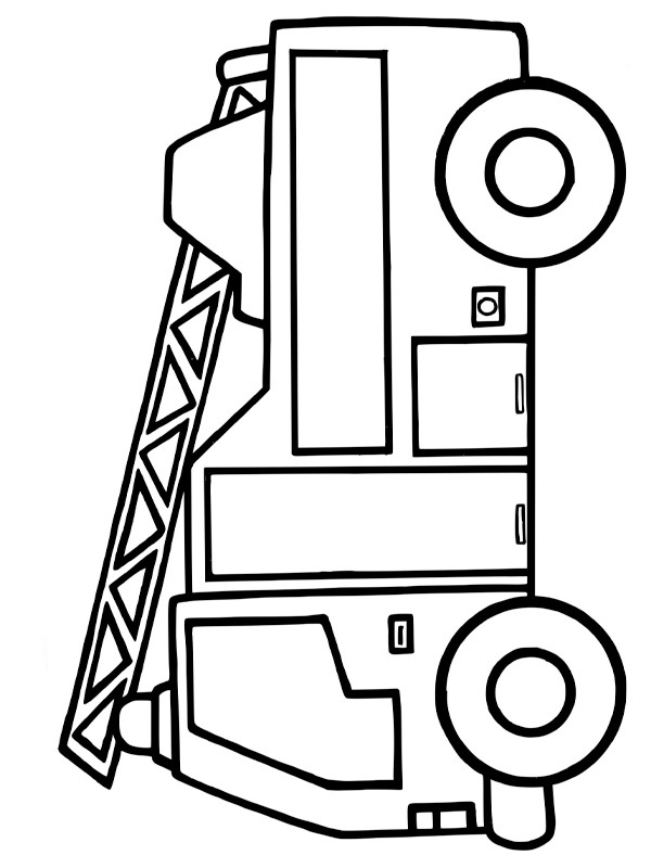 Firetruck Coloring page