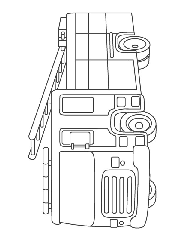 Fire truck Coloring page