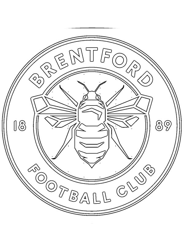 Brentford FC Coloring page