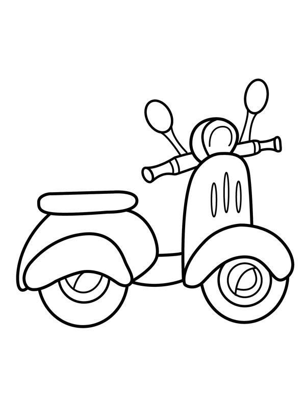 Scooter Coloring page