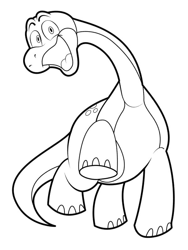 Bron the Dinosaur Coloring page Bron the Dinosaur Coloring page