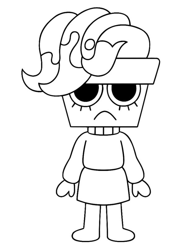 Brusha Dandy's World Coloring page Brusha Dandy's World Coloring page