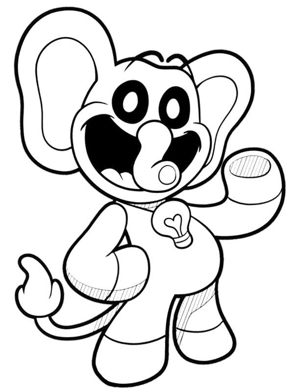 Bubba Bubbaphant Coloring page Bubba Bubbaphant Coloring page