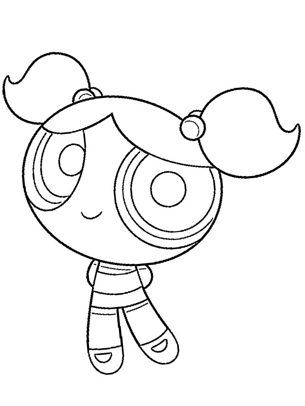 Bubbles (The Powerpuff girls) Coloring page