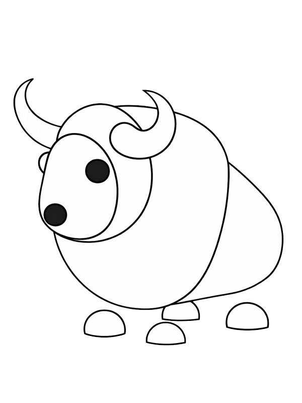 Buffalo (Adopt Me) Coloring page