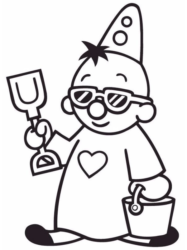 bumba with shuffle and bucket Coloring page bumba with shuffle and bucket Coloring page