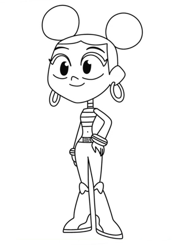 Bumblebee Teen Titans Go! Coloring page Bumblebee Teen Titans Go! Coloring page