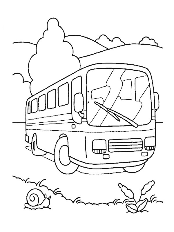 Touring car Coloring page