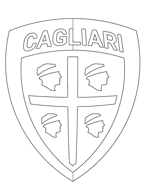 Cagliari Calcio Coloring page Cagliari Calcio Coloring page
