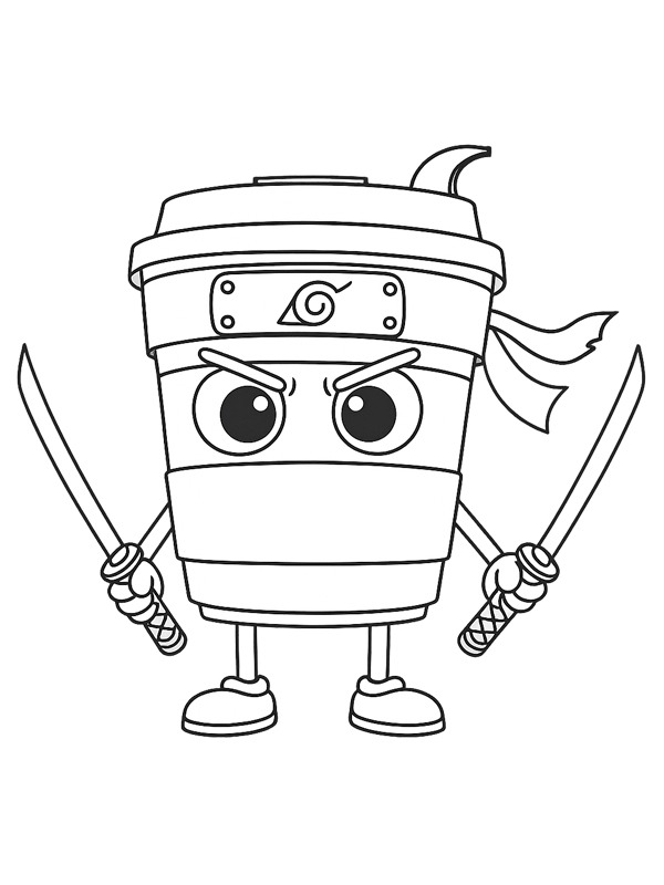 Cappuccino Assassino Coloring page Cappuccino Assassino Coloring page