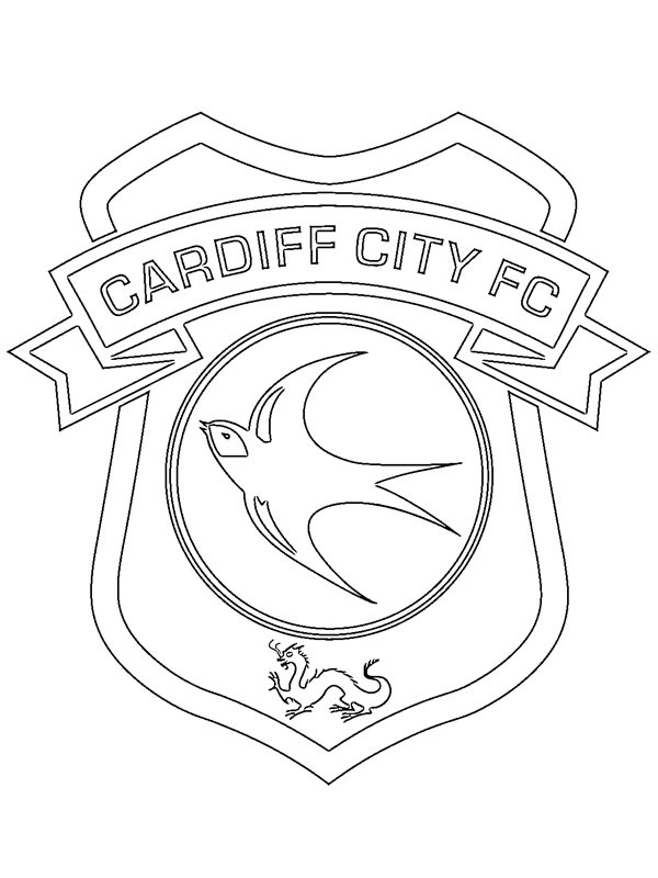Cardiff City Coloring page Cardiff City Coloring page
