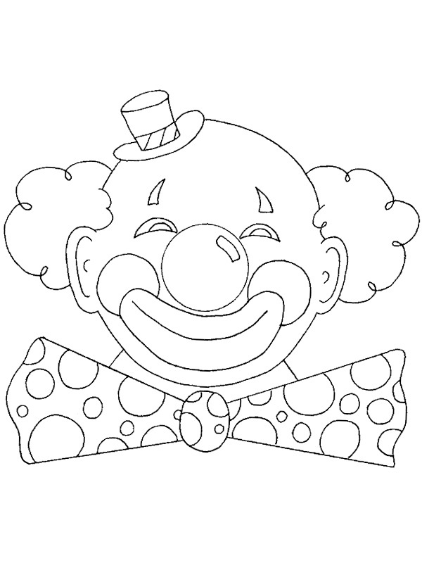 Carnaval clown Coloring page