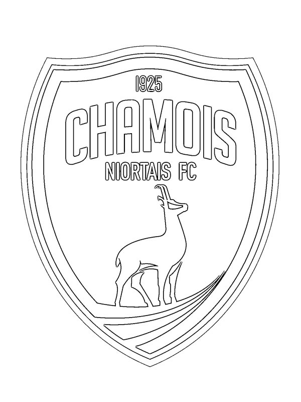 Chamois Niortais FC Coloring page Chamois Niortais FC Coloring page