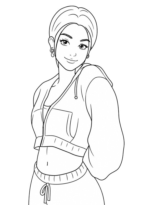 Charli D'Amelio Coloring page