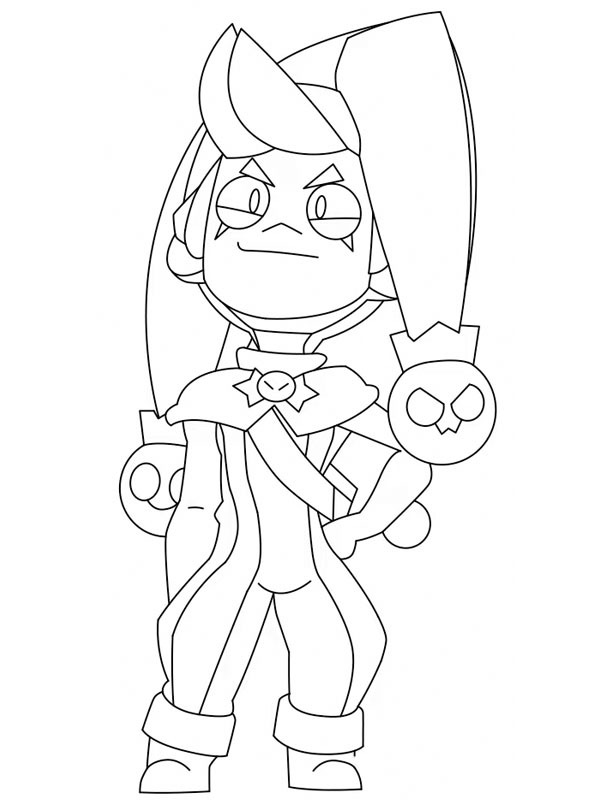 Brawl Stars Coloring Pages Chester Brawl Stars Coloring Pages Chester
